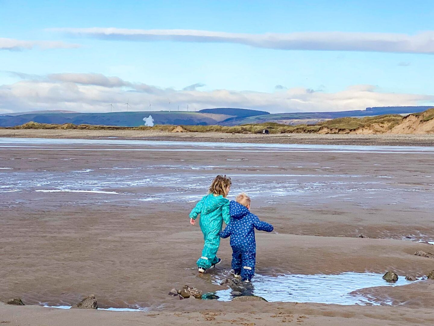 winter in Wales, beach in winter - winter in Wales, beach in winter