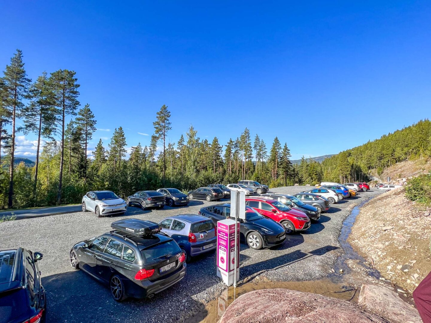 car park for Morkgonga Nature Reserve Hike, 2 days in Oslo - car park for Morkgonga Nature Reserve Hike, 2 days in Oslo