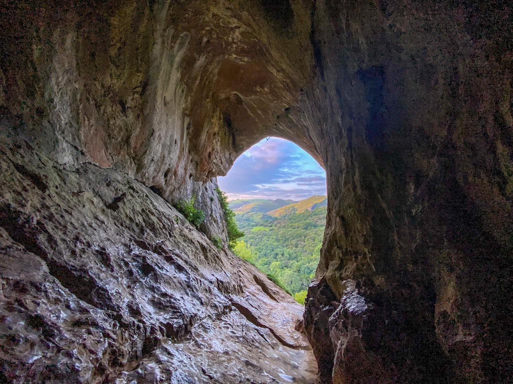 Peak District day out, Thors cave entrance view - Peak District day out, Thors cave entrance view