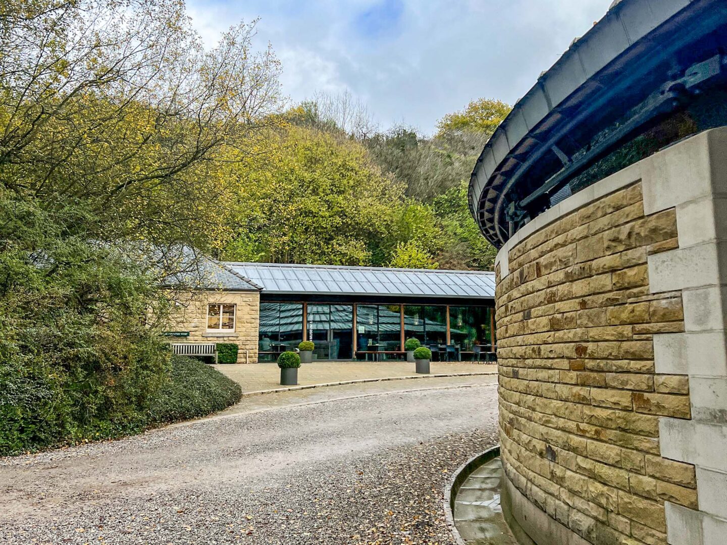 Peak District day out, entrance to David Mellor Cafe in Hathersage - Peak District day out, entrance to David Mellor Cafe in Hathersage