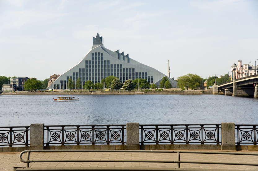 things to do in Riga, View on national library and the bridge. - things to do in Riga, View on national library and the bridge.