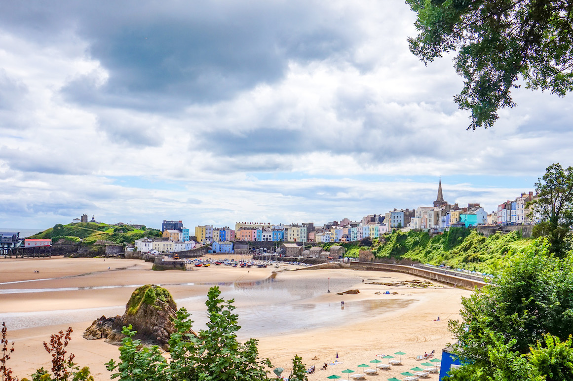 best beaches in South Wales, view of Tenby North Beach - best beaches in South Wales, view of Tenby North Beach