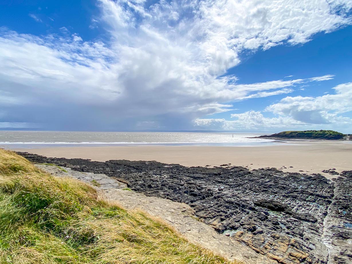 best beaches in South Wales, Watch Tower Beach in Barry with no people - best beaches in South Wales, Watch Tower Beach in Barry with no people