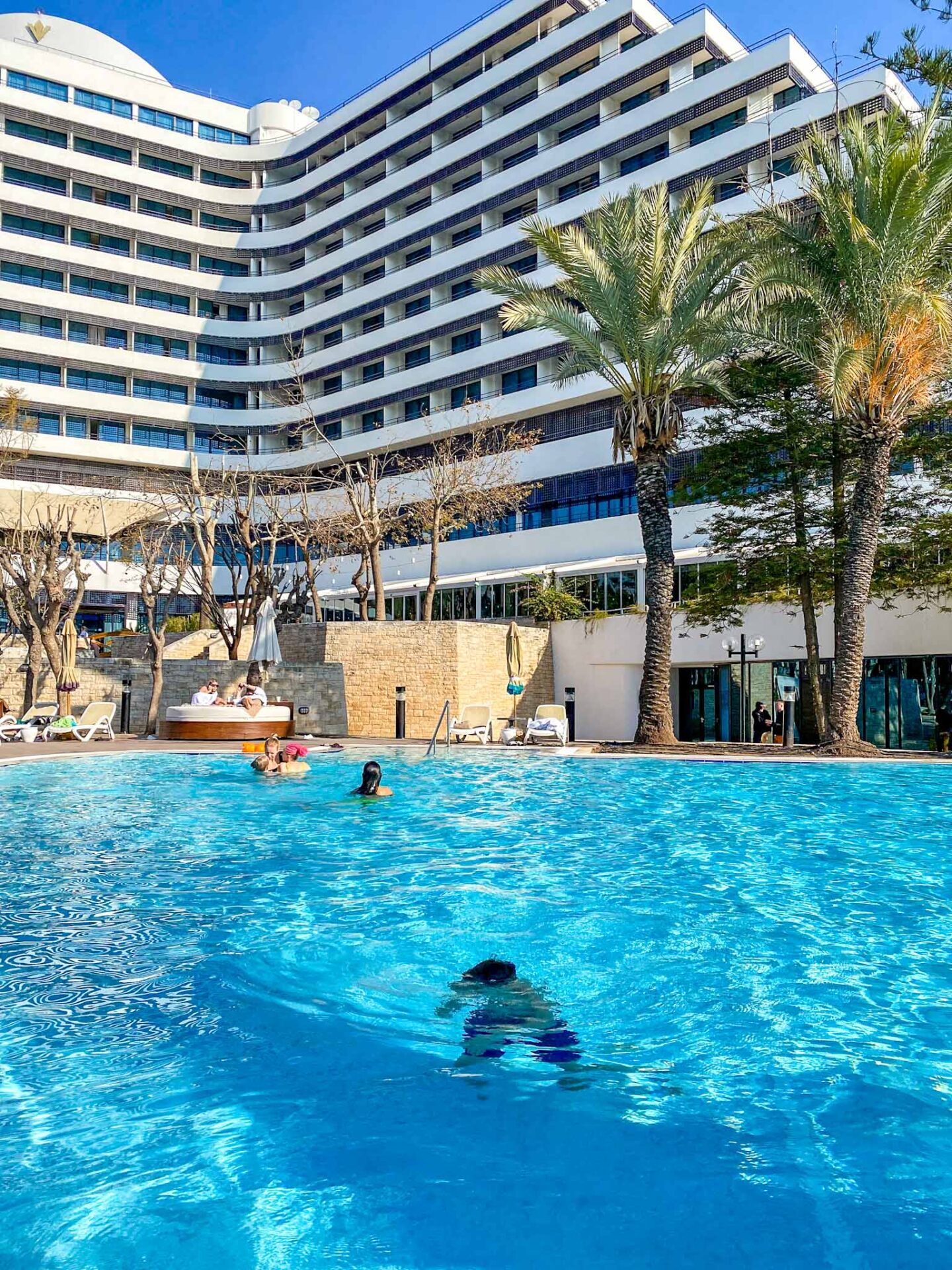 what to wear in Turkey, winter in Antalya in a heated hotel swimming pool - what to wear in Turkey, winter in Antalya in a heated hotel swimming pool