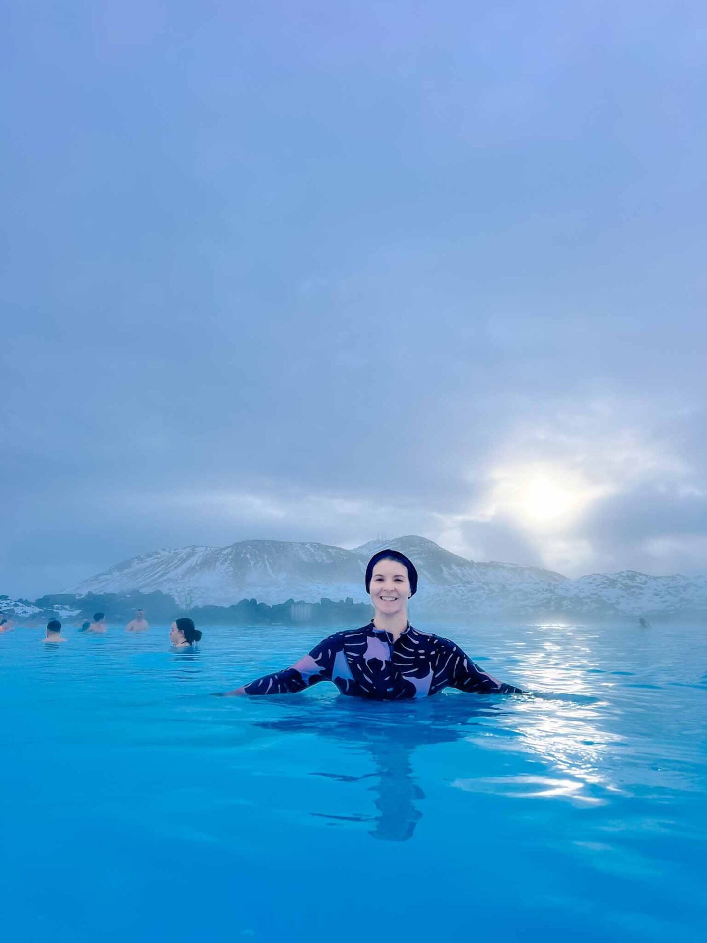 Visiting the Blue Lagoon, Ellie at the blue lagoon in modest swimwear - Visiting the Blue Lagoon, Ellie at the blue lagoon in modest swimwear
