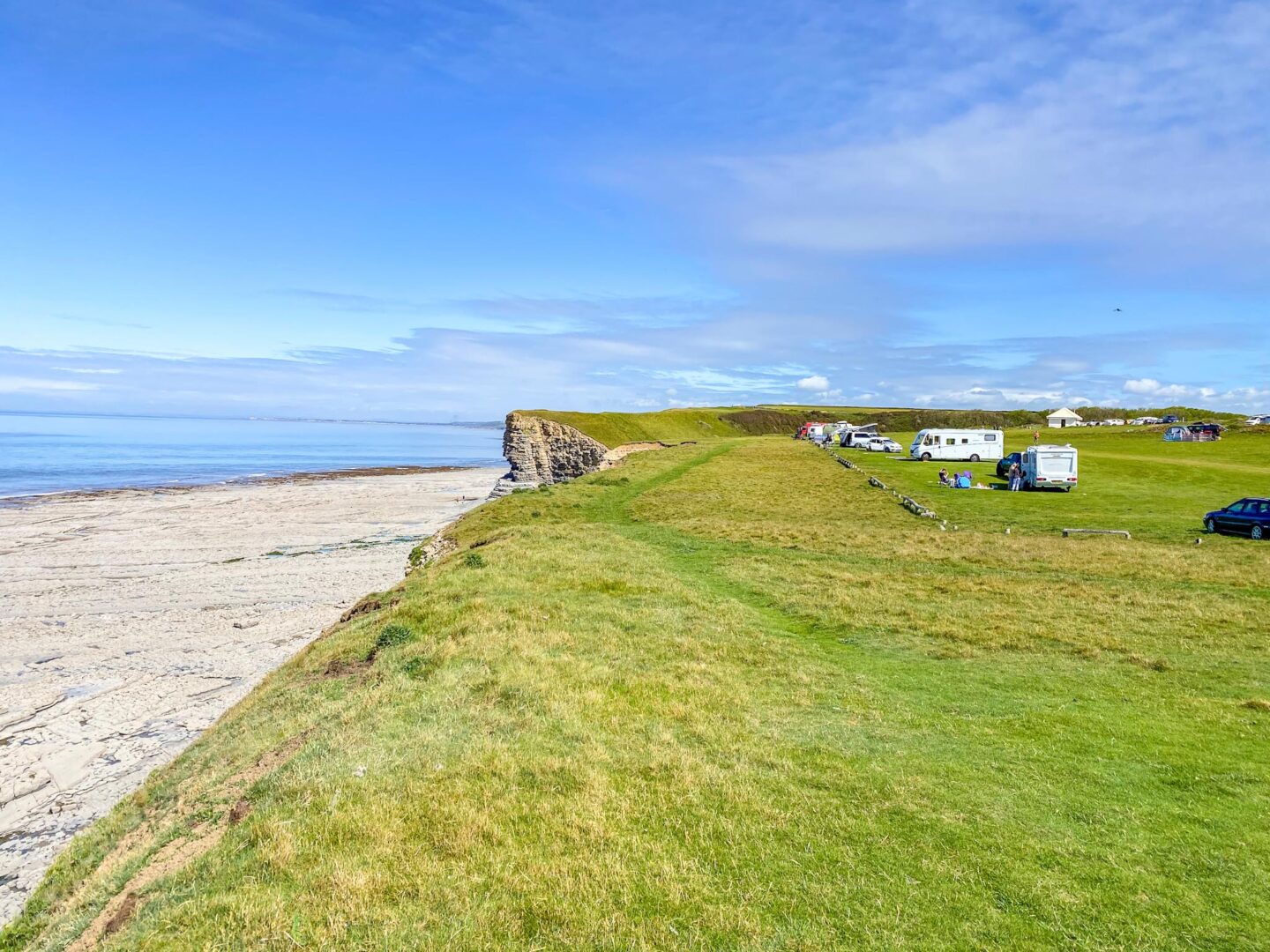 Things to do in Wales in Spring, Wales Coastal Path by Nash Point - Things to do in Wales in Spring, Wales Coastal Path by Nash Point