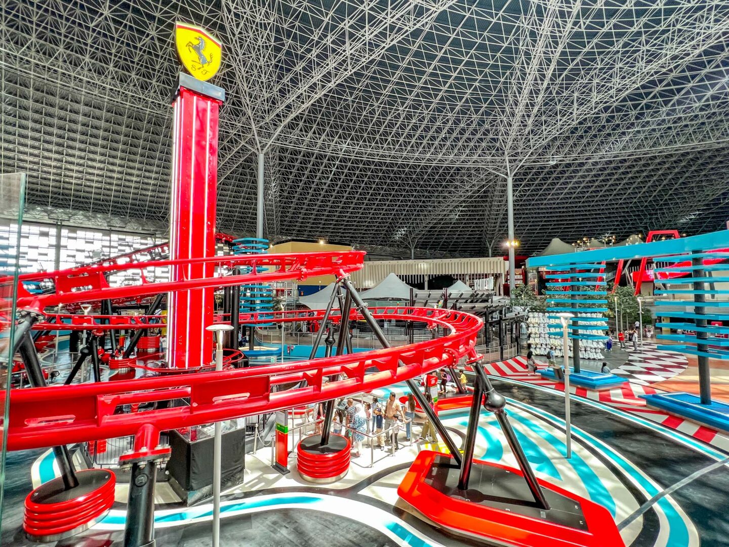 best places to visit in the UAE, inside Ferrari World on Yas Island, Abu Dhabi