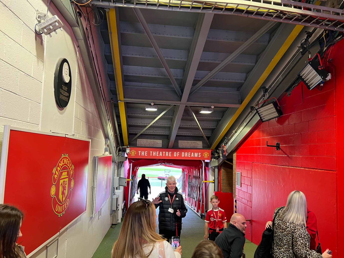 indoor activities in manchester, inside Manchester United Tunnel on a Stadium Tour - indoor activities in manchester, inside Manchester United Tunnel on a Stadium Tour