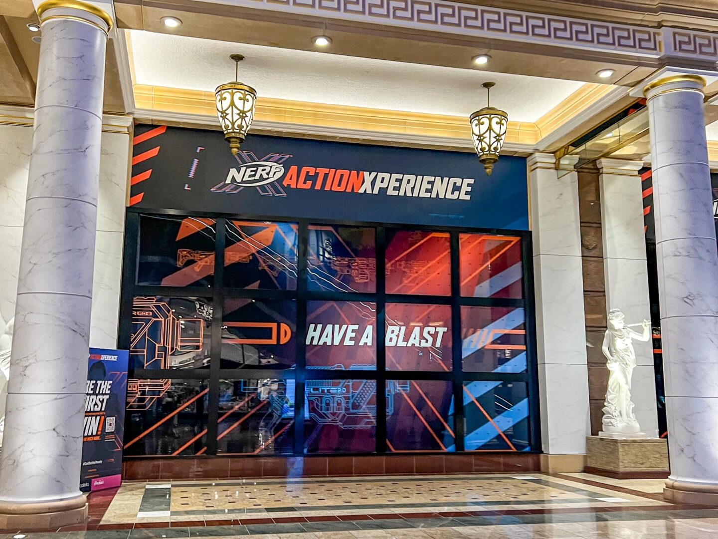indoor activities in manchester, NERF Action Xperience from outside in Trafford Centre - indoor activities in manchester, NERF Action Xperience from outside in Trafford Centre