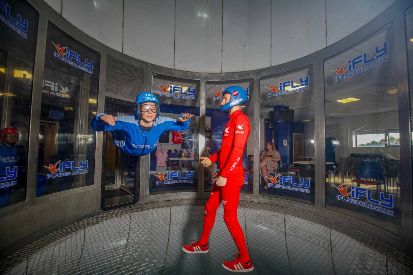 indoor activities in manchester, Women at indoor skydive iFly Manchester - indoor activities in manchester, Women at indoor skydive iFly Manchester