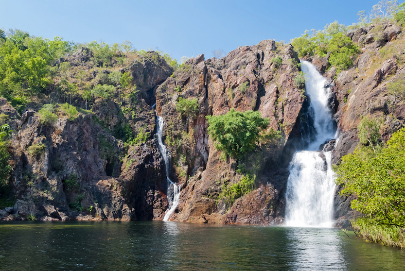 Best countries to visit in August, waterfall in Litchfield National Park outside Darwin - Best countries to visit in August, waterfall in Litchfield National Park outside Darwin