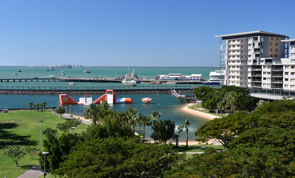 Best countries to visit in August, Darwin Lagoon from above - Best countries to visit in August, Darwin Lagoon from above