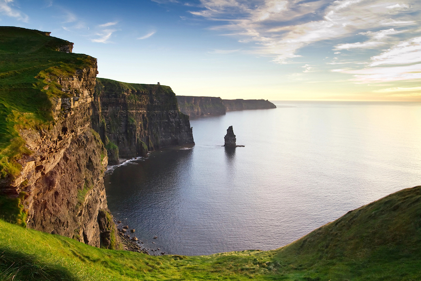 Best countries to visit in August, Cliffs of Moher at sunset in Ireland - Best countries to visit in August, Cliffs of Moher at sunset in Ireland