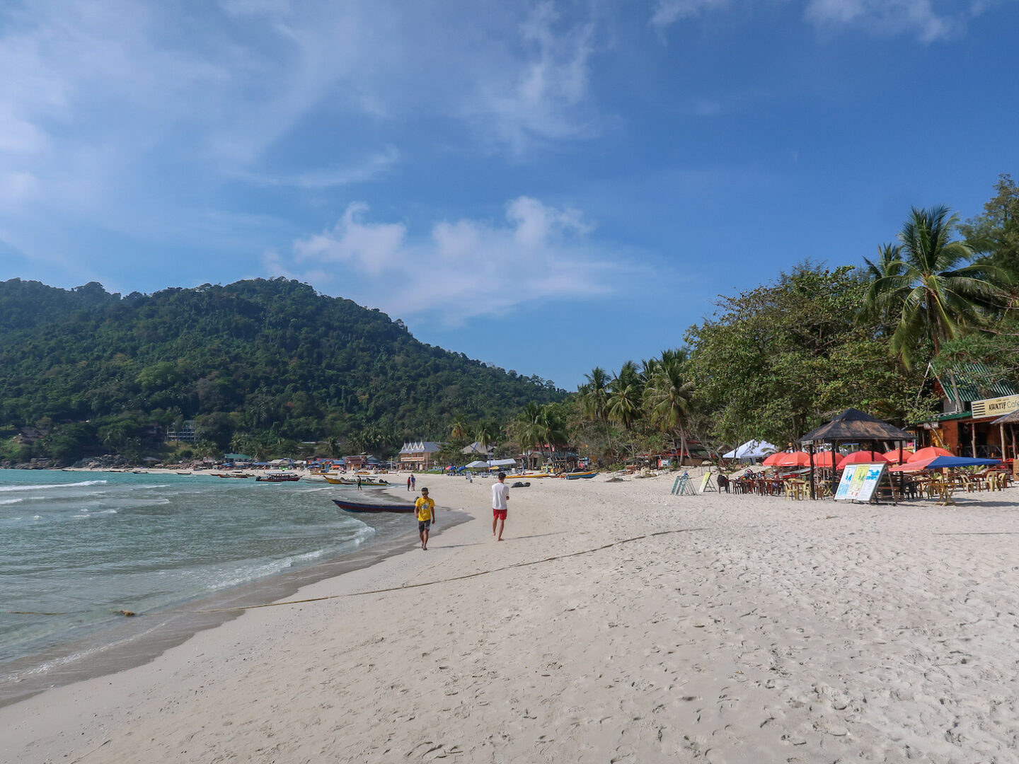 Best countries to visit in August, white beach on Perhentian Island - Best countries to visit in August, white beach on Perhentian Island