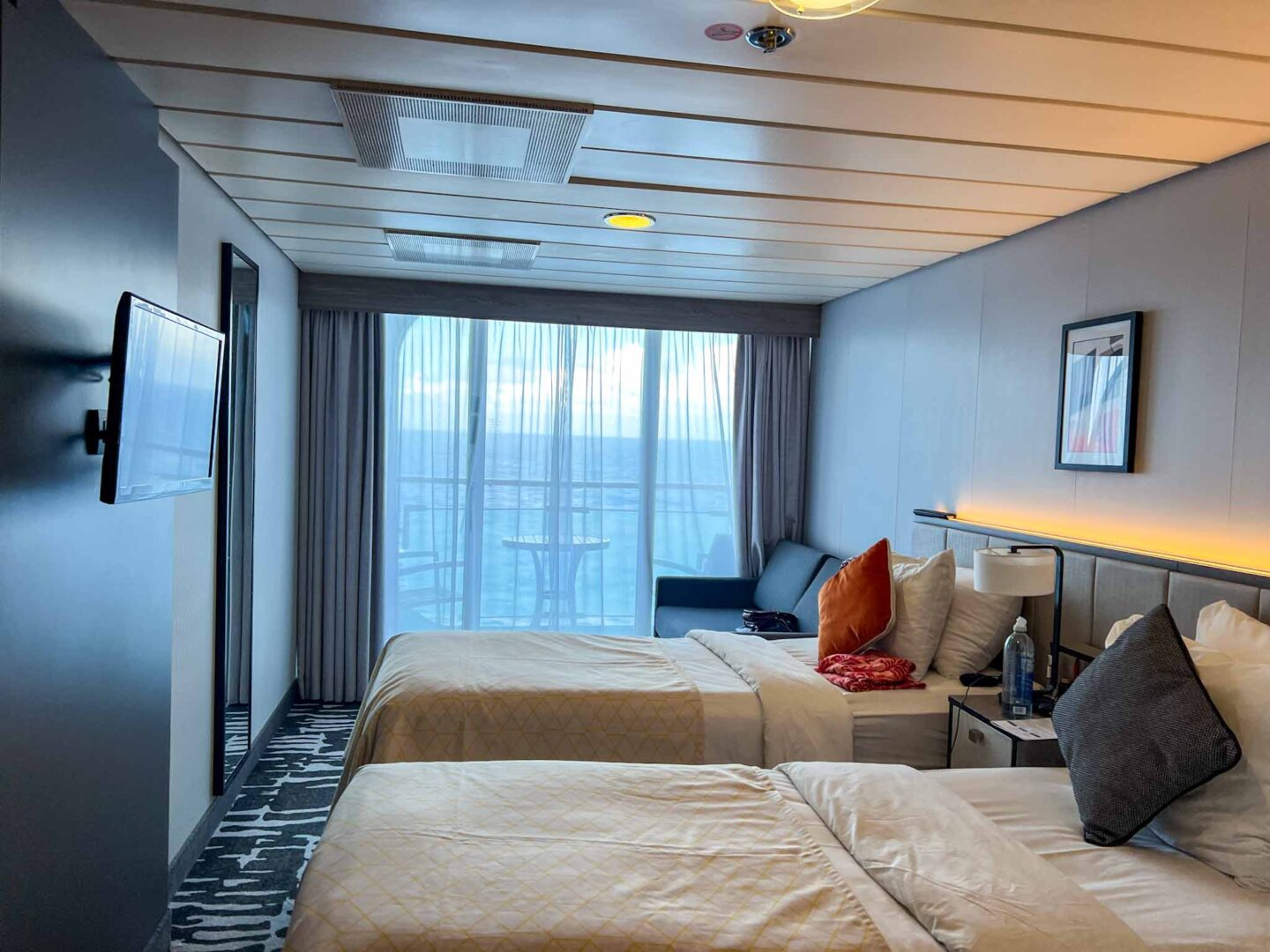 Tui cruise review, inside the Deluxe Balcony Cabin onboard Marella Discovery 2