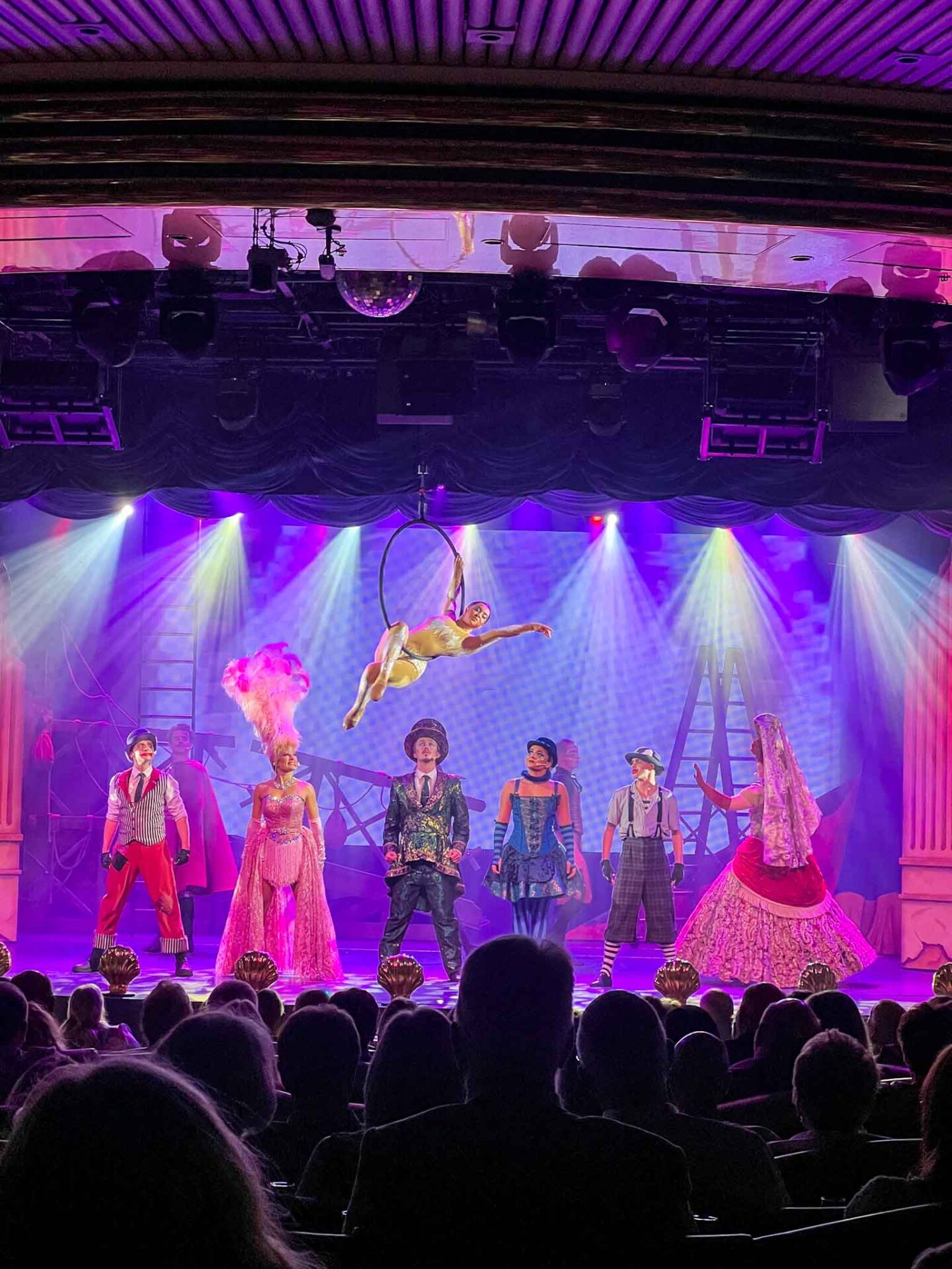 Tui cruise review, show with performers onboard Marella Discovery 2