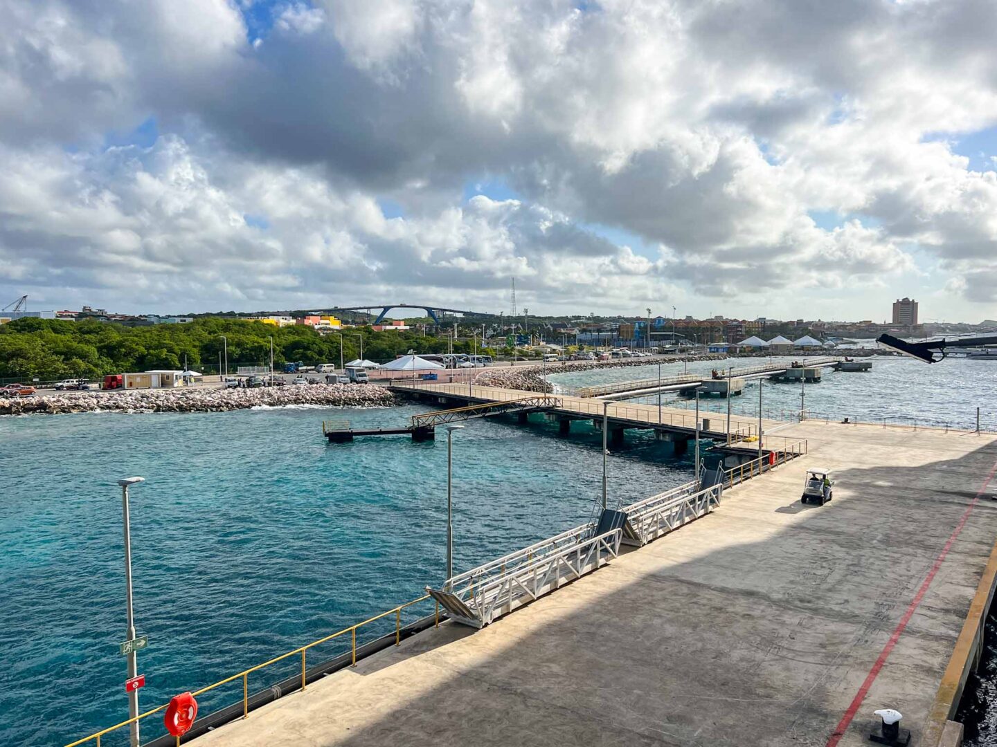 how to see islands on a Caribbean cruise, Curacao Willemstad port from the ship - how to see islands on a Caribbean cruise, Curacao Willemstad port from the ship