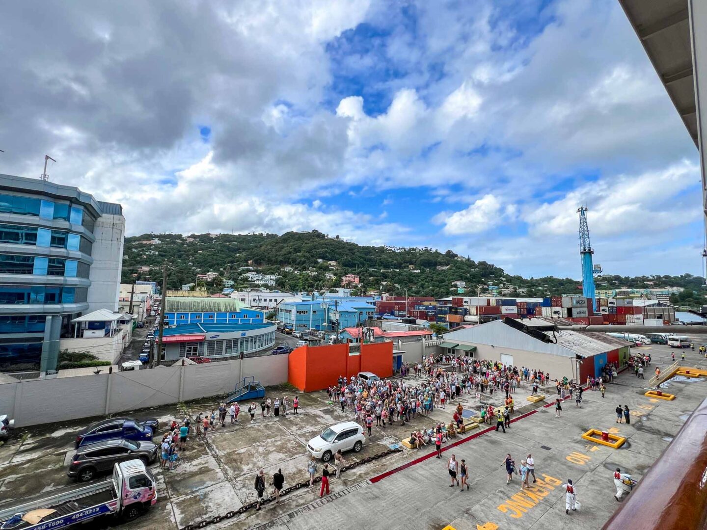 how to see islands on a Caribbean cruise, Castries St Lucia port from ship - how to see islands on a Caribbean cruise, Castries St Lucia port from ship