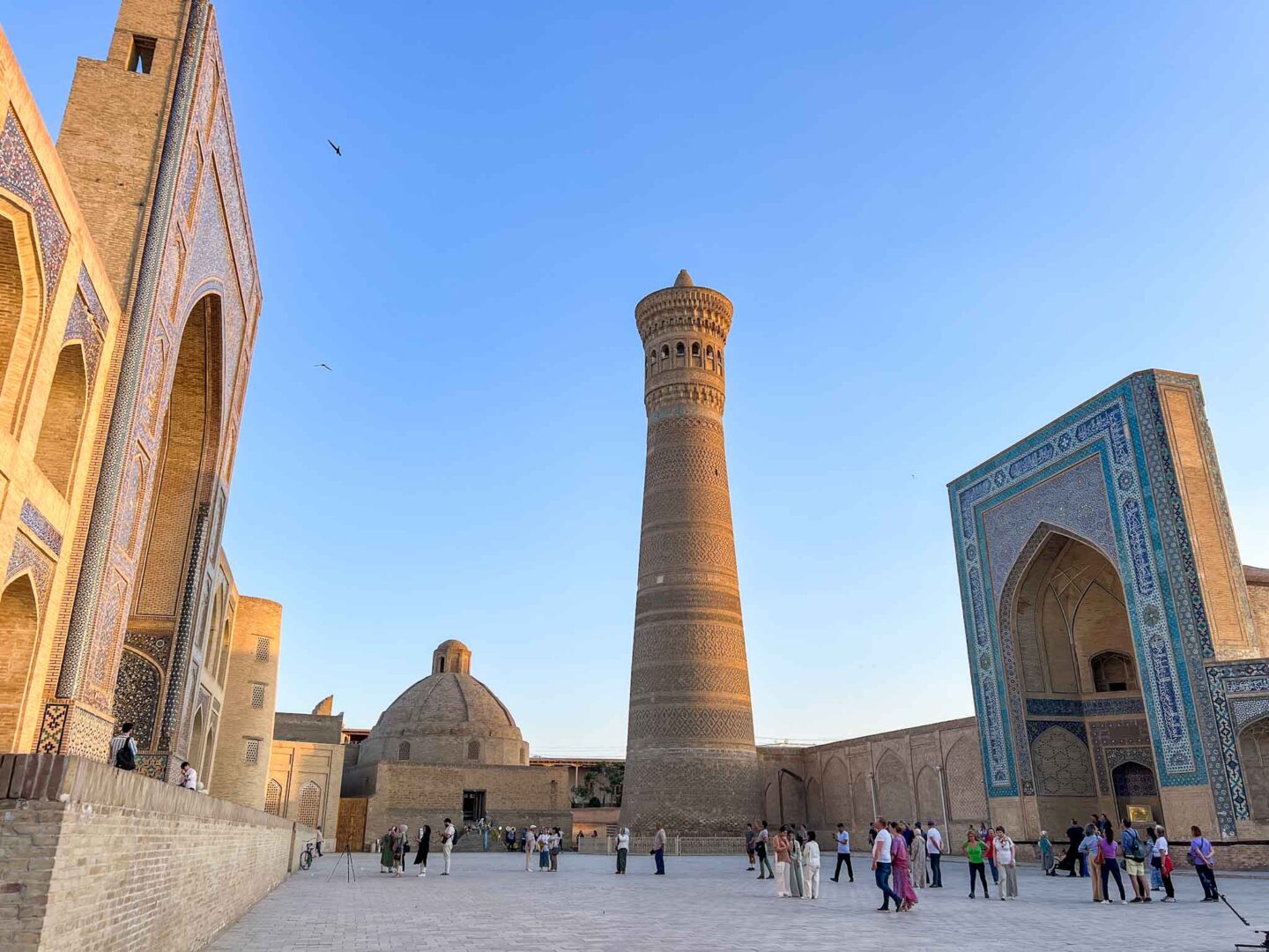 halal travel in Uzbekistan, Kalon Mosque and minaret in Bukhara - halal travel in Uzbekistan, Kalon Mosque and minaret in Bukhara