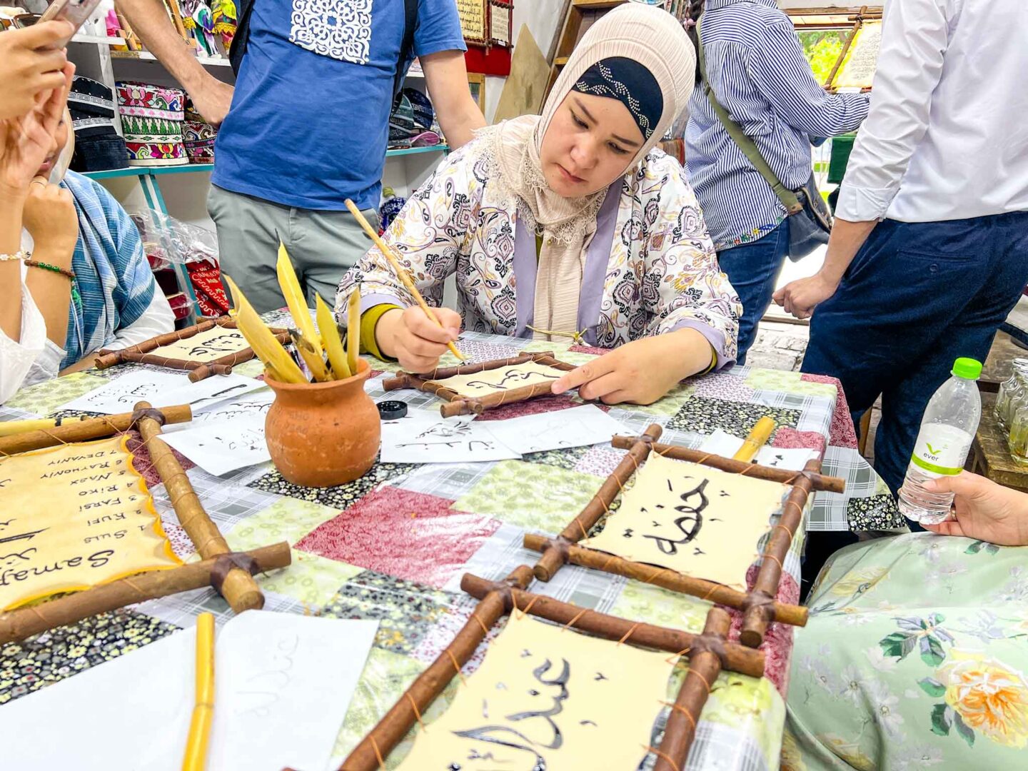 halal travel in Uzbekistan, calligraphy class in Samarkand - halal travel in Uzbekistan, calligraphy class in Samarkand