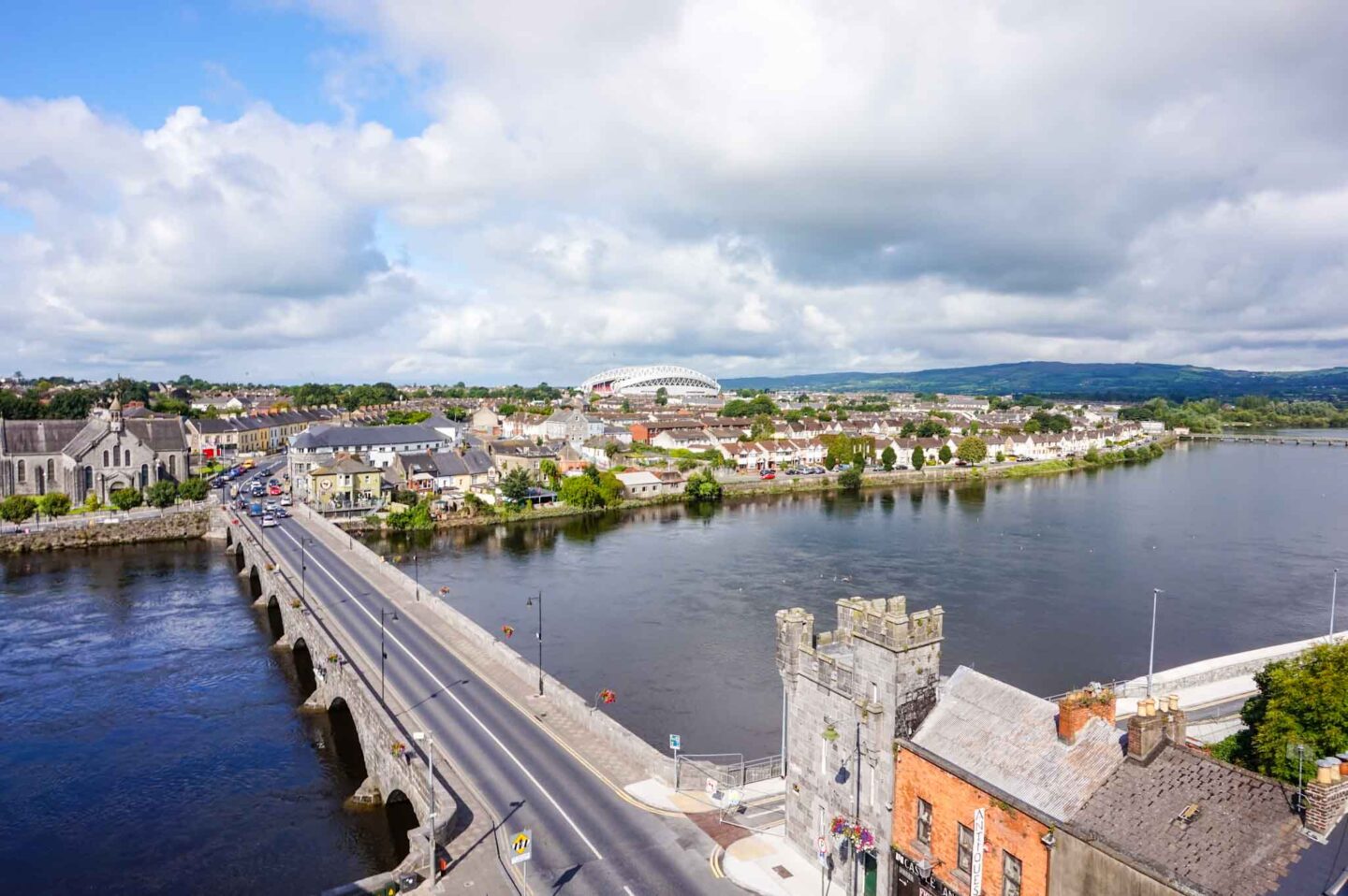 Day trips from Galway, view of Limerick from Limerick Castle