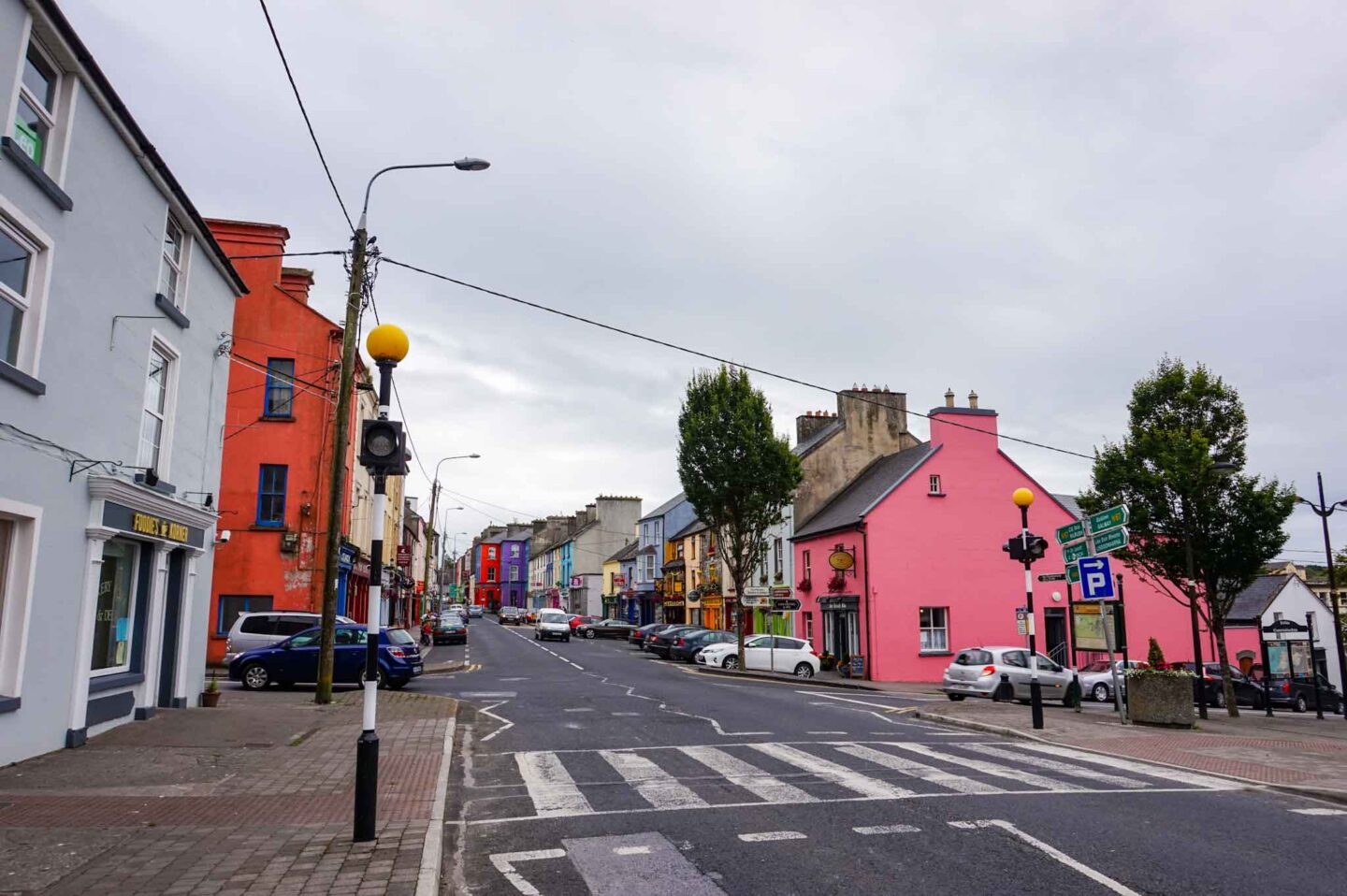 Day trips from Galway, colourful buildings in Doolin village