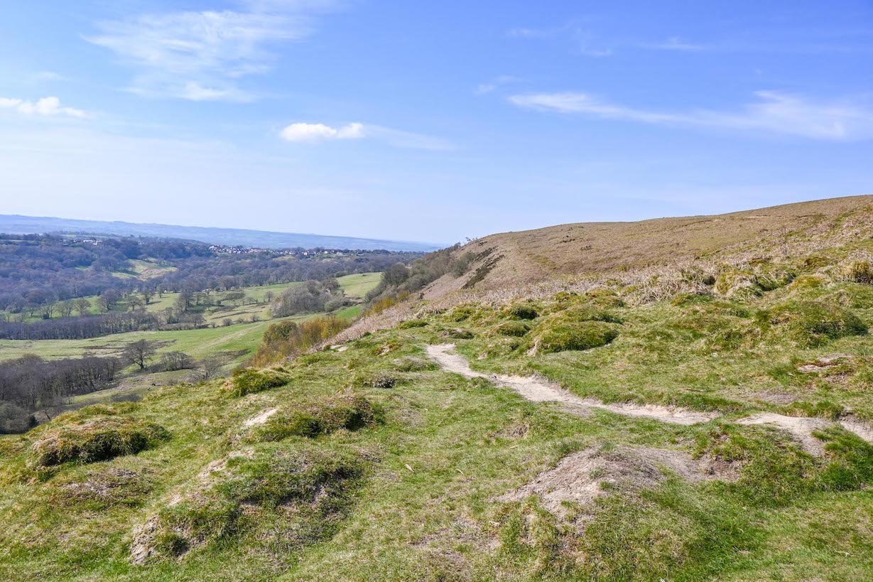 Day trips from Cardiff by train, footpath up Garth Hill - Day trips from Cardiff by train, footpath up Garth Hill