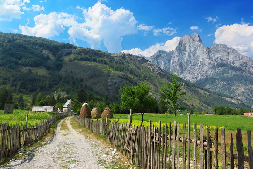 one day in Theth Albania, footpath on Valbona Hike - one day in Theth Albania, footpath on Valbona Hike
