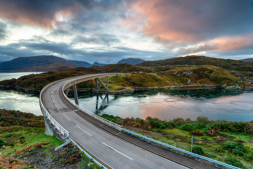 things to do in the Scottish highlands, Kylesku Bridge on the North Coast 500 - things to do in the Scottish highlands, Kylesku Bridge on the North Coast 500