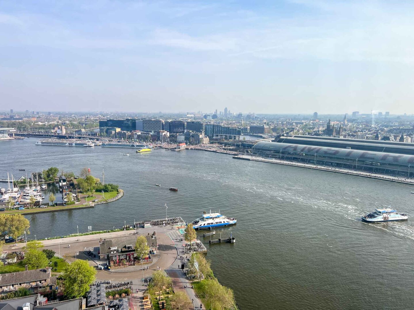 Things to do in Amsterdam Noord, view of River from top of A'DAM lookout - Things to do in Amsterdam Noord, view of River from top of A'DAM lookout