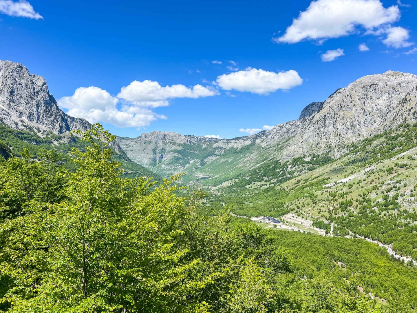 one day in Theth Albania, view of Theth National Park driving to Theth - one day in Theth Albania, view of Theth National Park driving to Theth