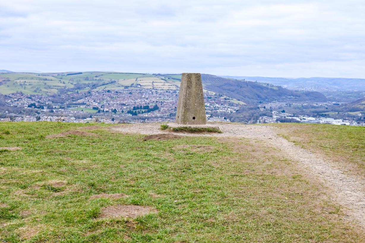 Day trips from Cardiff by train, Top of Caerphilly mountain - Day trips from Cardiff by train, Top of Caerphilly mountain