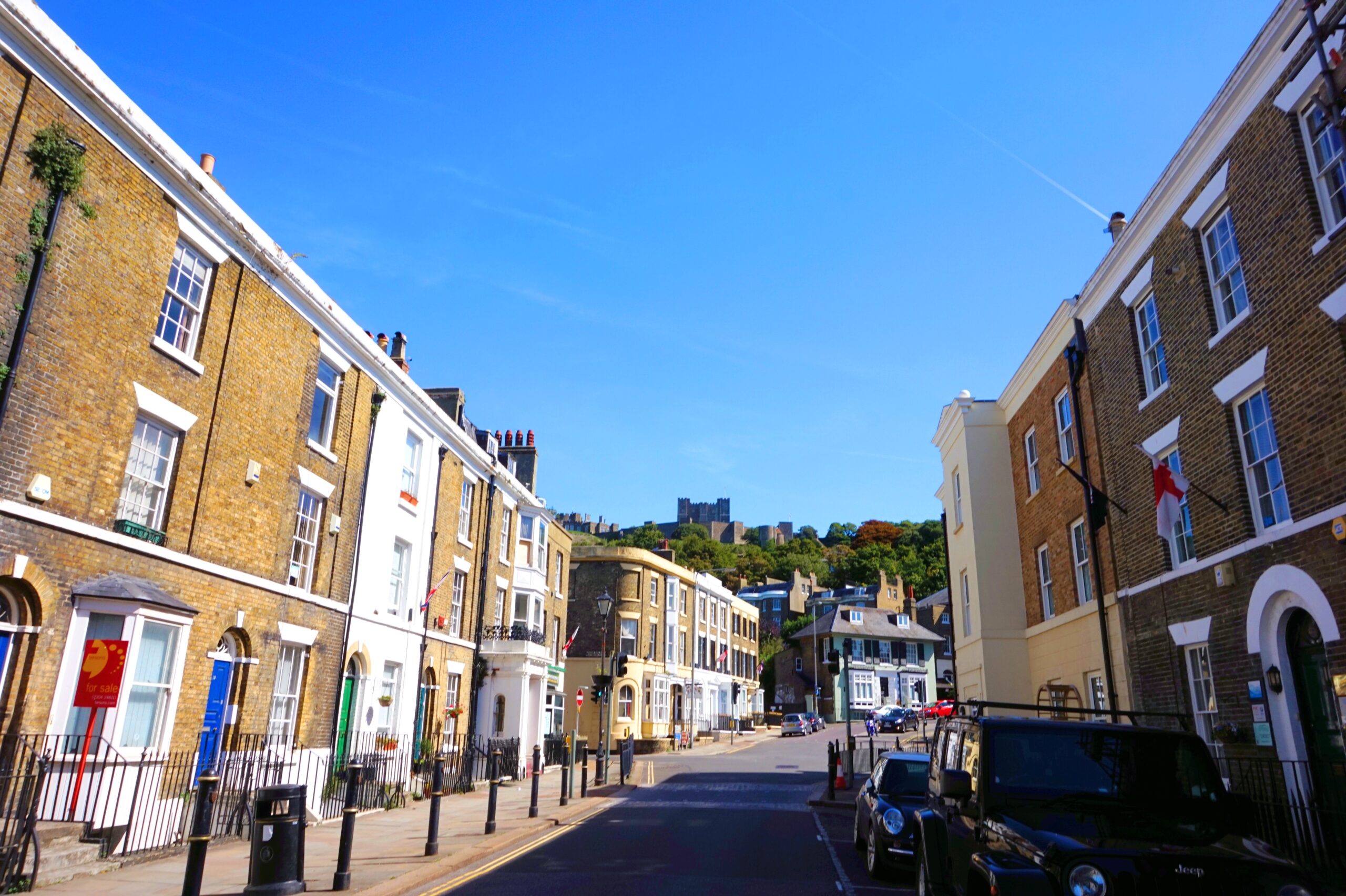Dover Town street in sunshine - Dover Town street in sunshine