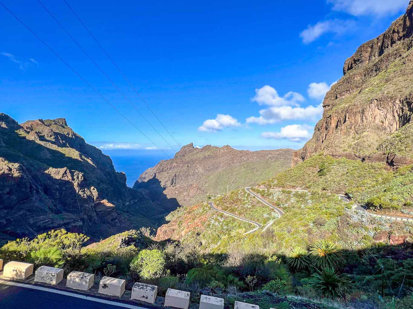 places to visit in Tenerife, driving to Masca Valley with windy roads
