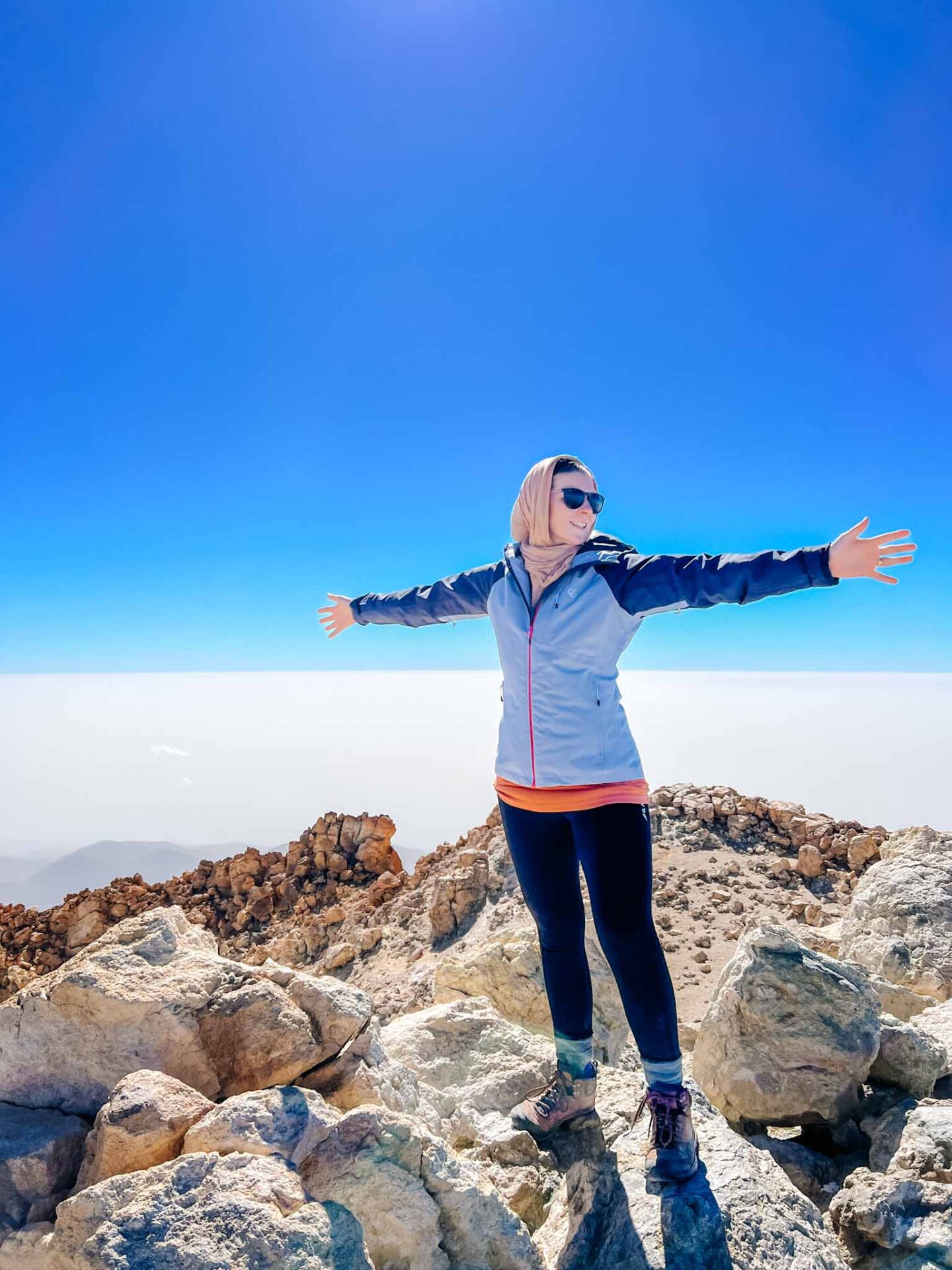 places to visit in Tenerife, Ellie at the top of Mount Teide - places to visit in Tenerife, Ellie at the top of Mount Teide