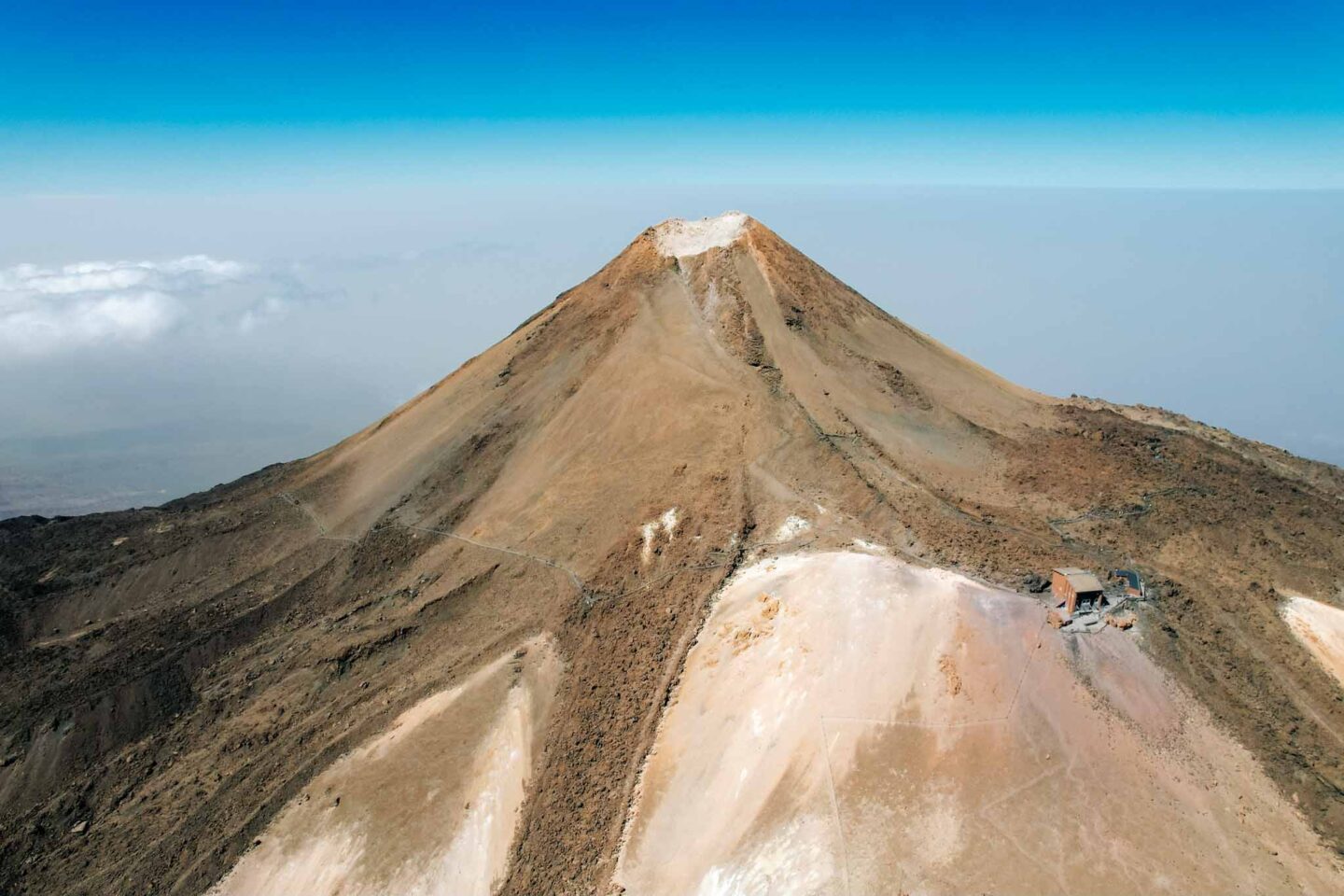 places to visit in Tenerife, drone shot of Mount Teide - places to visit in Tenerife, drone shot of Mount Teide