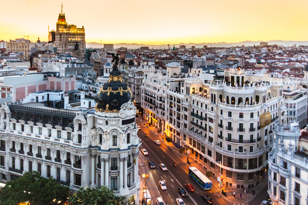 extreme day trips from Manchester Airport, Madrid city from above