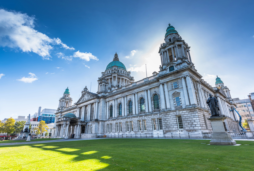 extreme day trip from Manchester airport, Belfast town hall