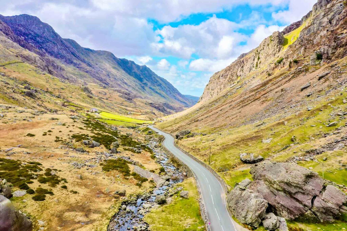 things to do in Snowdonia National Park,  Llanberis path from the drone