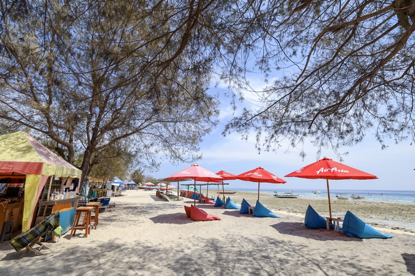 best countries to visit in July, beach on Gili trawangan