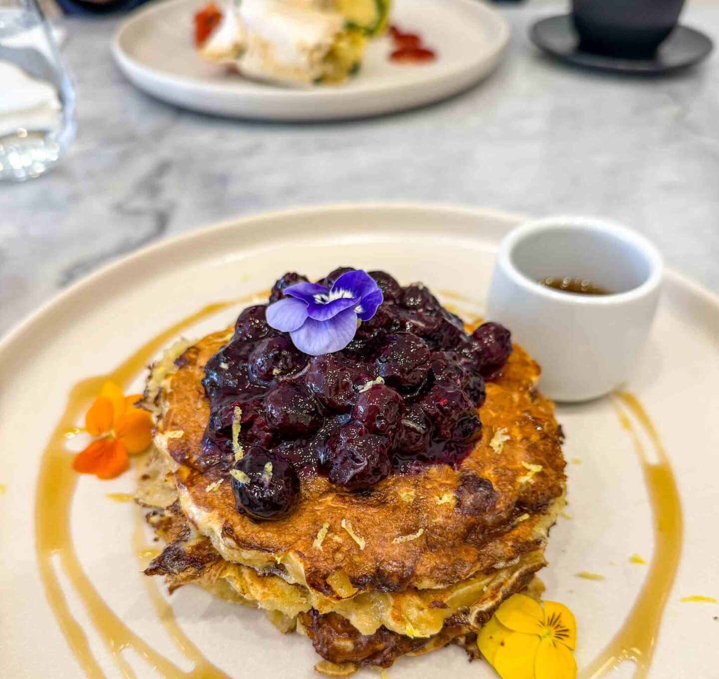 breakfast brunch Altrincham, protein pancakes from rise and grind