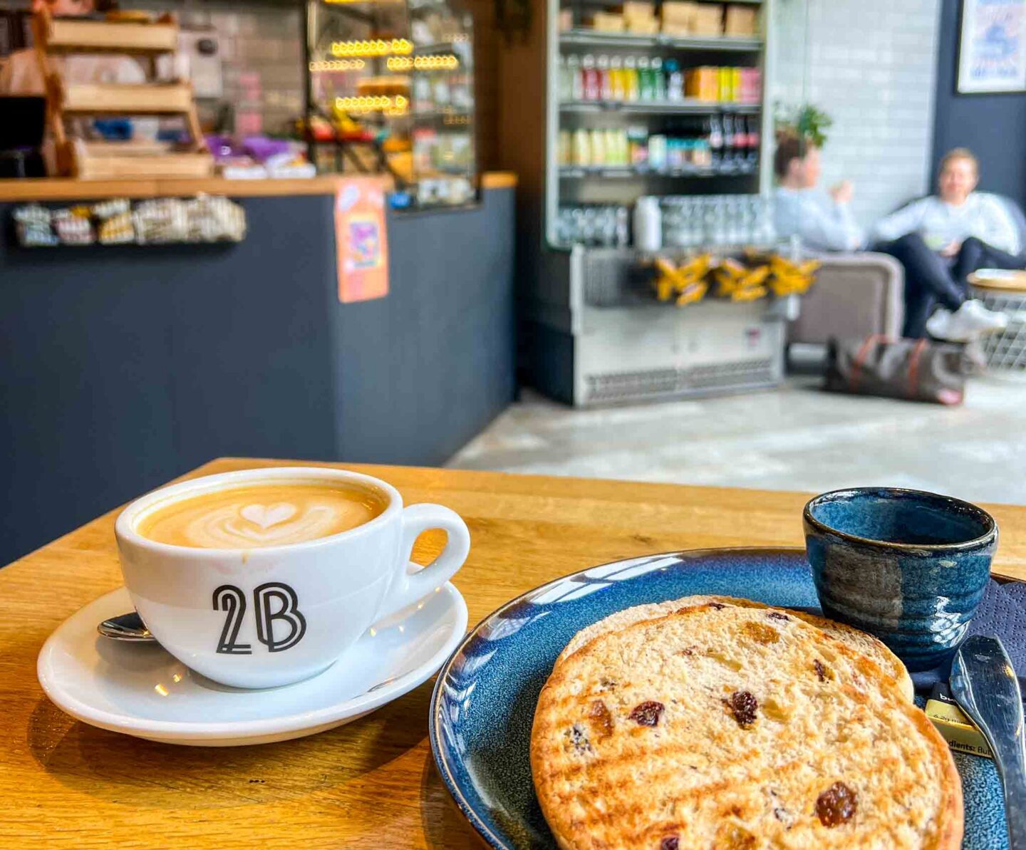 coffee shops altrincham, coffee and teacake in two brothers coffee Altrincham