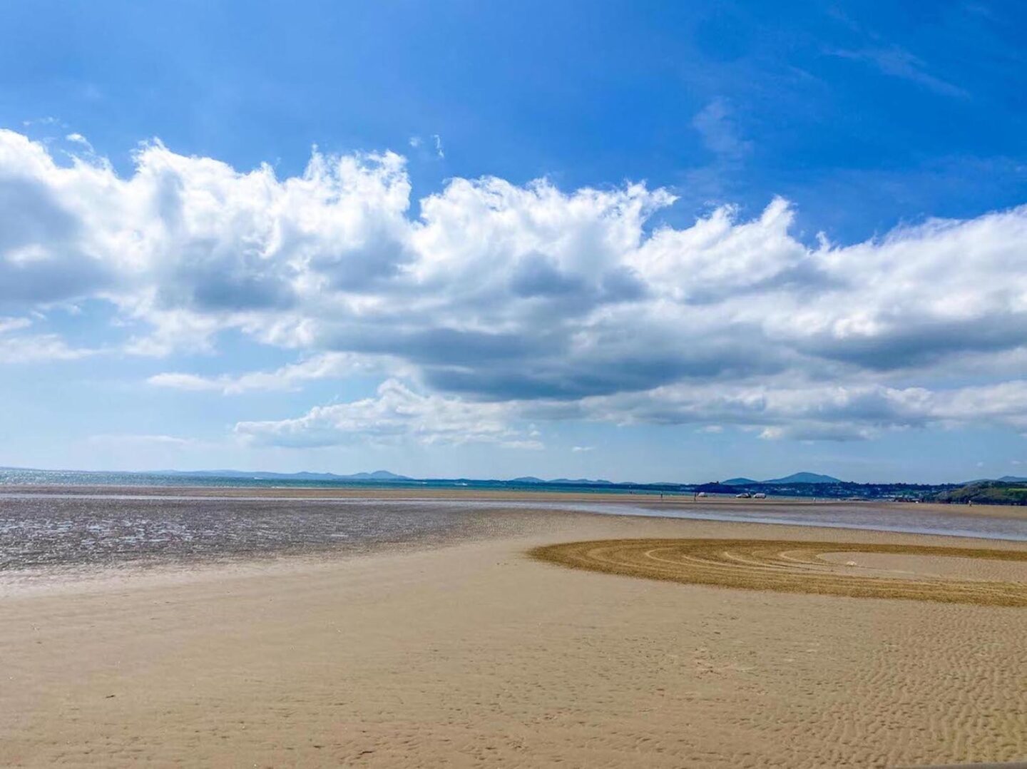 things to do in Snowdonia National Park,  tyre marks on Black Sand Beach