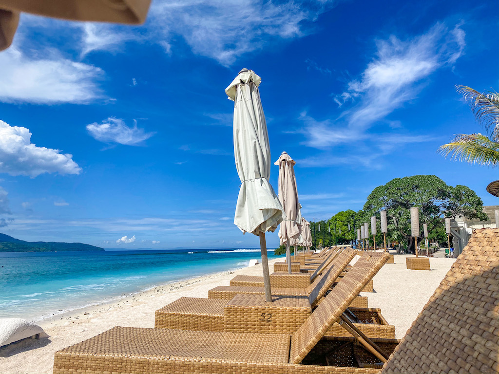 best countries to visit in June, beach on Gili T, indonesia
