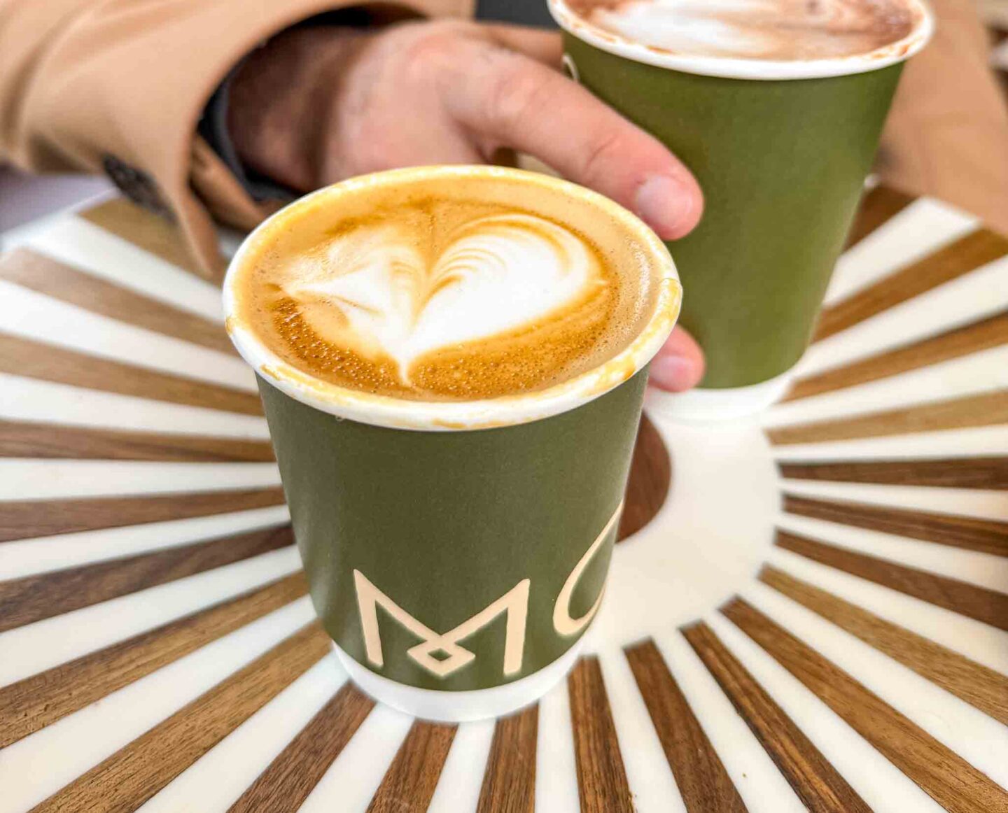 coffee shops altrincham, flat white from Mouro Coffee Bar Altrincham