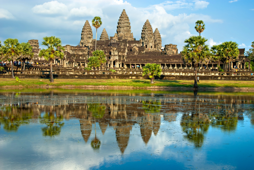 best places in asia to visit in may, best places to visit in asia in June, view of Angkor Wa