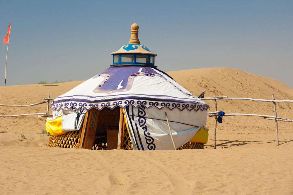 best places in asia to visit in may, best places to visit in asia in June, Ger Tent in the Gobi Desert