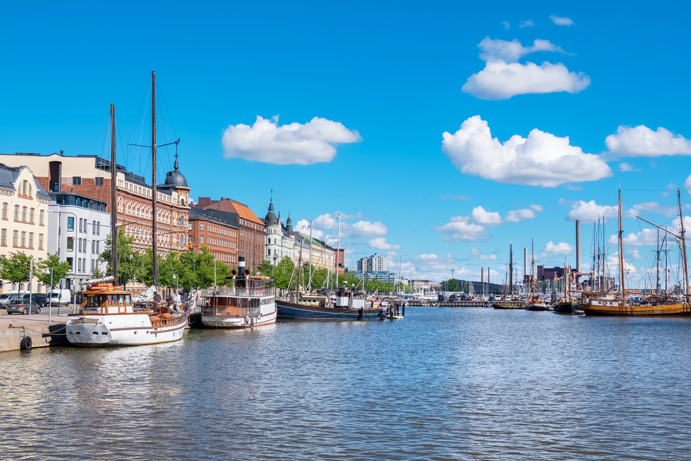 best places to go in June europe, Helsinki waterfront in the sunshine