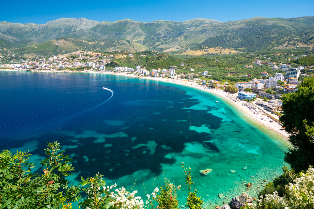 best places to go in June europe, coastline on the Albanian Rivera 