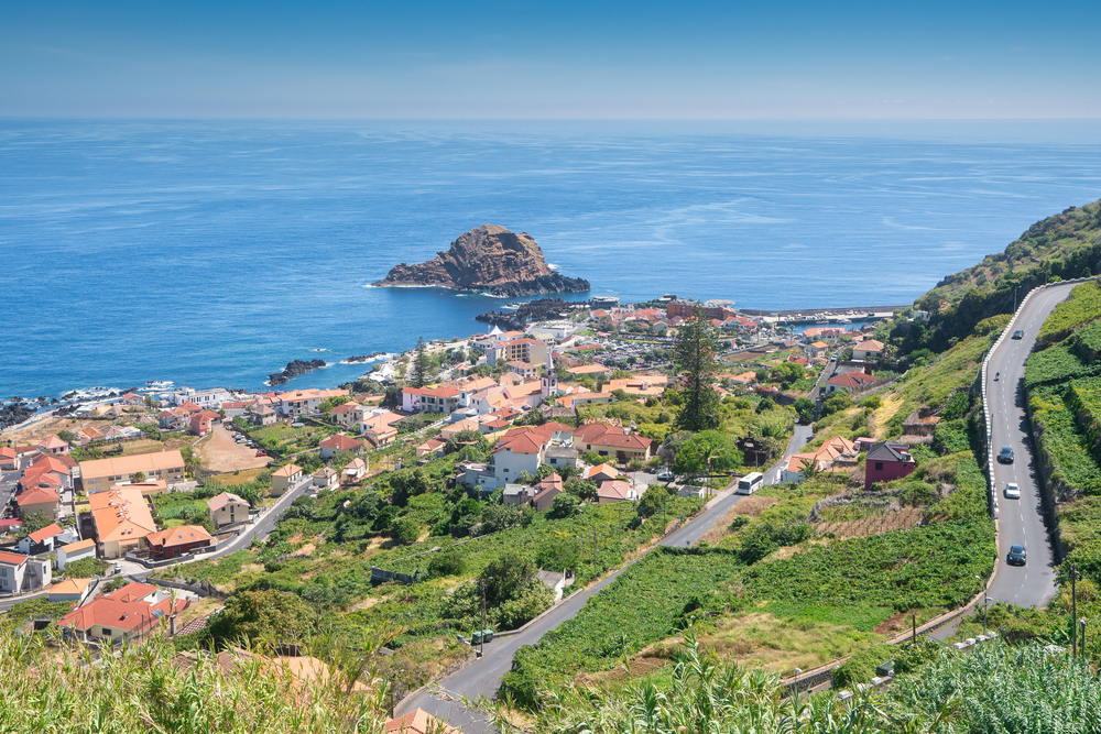 best places to go in June europe, village and ocean views in Madeira 